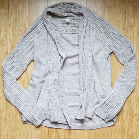Tan Knit Cardigan - Picture 1 of 6